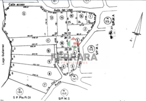 Villa Lago Gutierrez 6001m2 En Venta- Oportunidad!