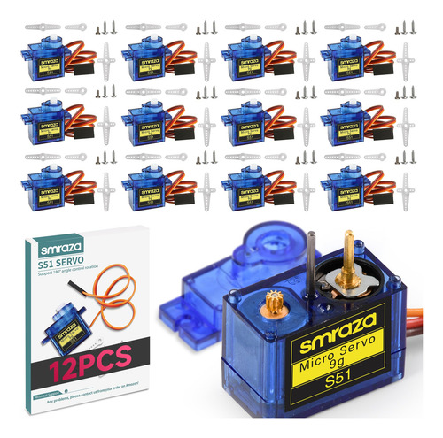 Micro Servomotor Sg90 9g: 12 Mini Servos Para Robot Rc/coche