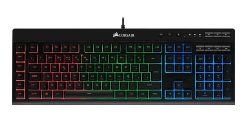 Teclado Corsair K55 Rgb Multicolor Led