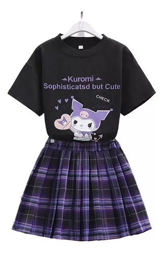 Tops+jk Skirt Kuromi, Ropa De Verano Para Niñas Adolescentes