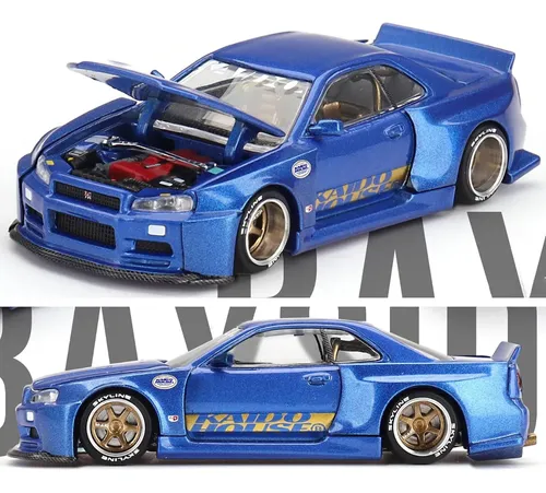 Kaido House Nissan Skyline Gt-r (r34) Mini Gt Shinjuku V2