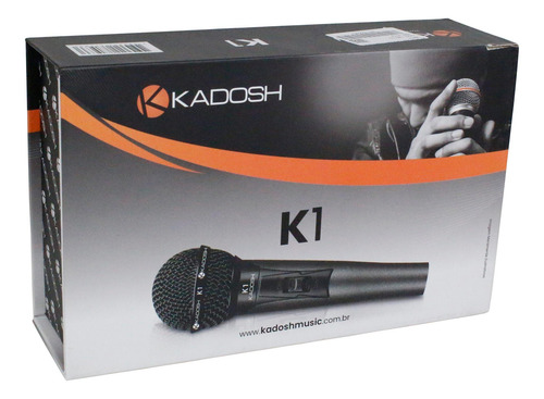 Microfone Kadosh Com Fio K1 Preto
