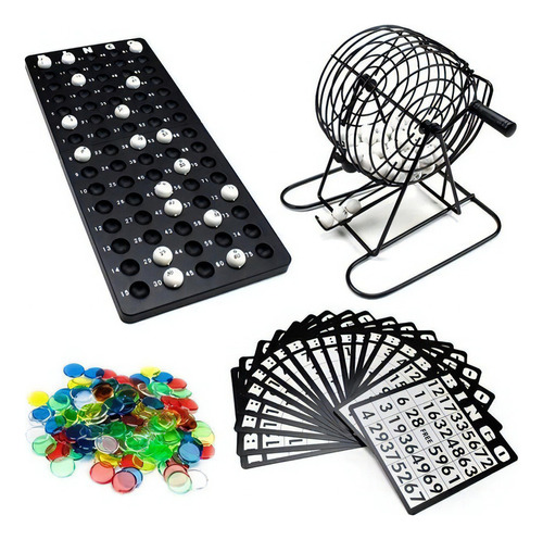 Set De Bingo Lota Completo Incluye Tombola 