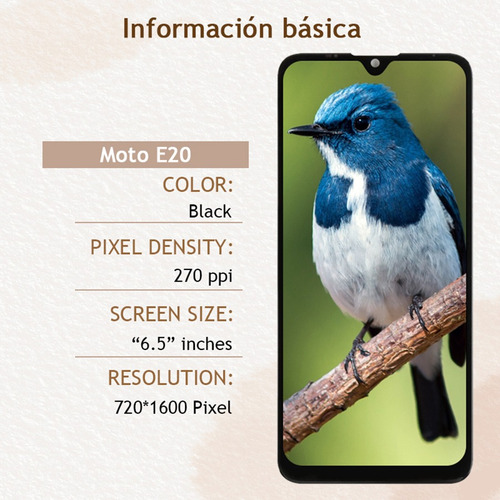 Pantalla Táctil Lcd Para Moto E20 Xt2155-1 Xt2155-3 Original