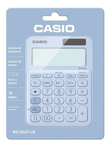 Calculadora De Escritorio Casio Ms-20uc My Style 