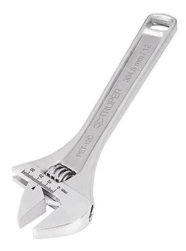 Llave Perico 8'' X 15/16'' Cromado Truper Expert 15506