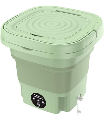 Mini Lavadora Portátil 8l Verde Lavado Y Centrifugado