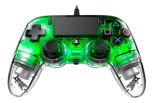 Joystick Nacon Wired Compact Illuminated Green Ps4 Ade