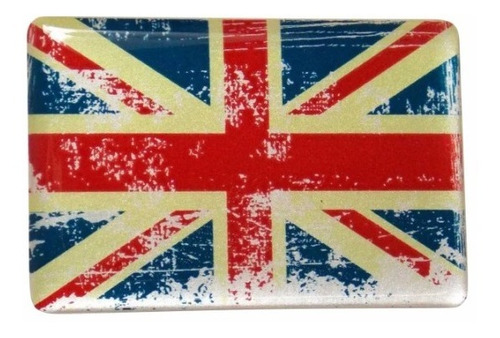 Adesivo Bandeira Reino Unido Resinado 4x6cm Bd7