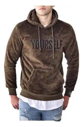 Sudadera Con Capucha De Lana Casual De Otoño Para Hombre