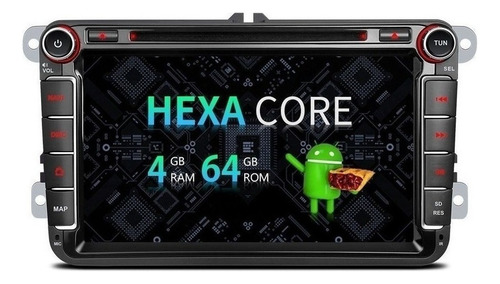 New, Android 9.0 Hexa Core Vw Seat Dvd Wifi Radio Touch 4k