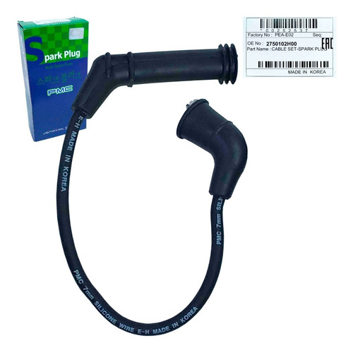 Imagen 7 de 10 de Cables Bujias Kia Picanto 1.1 2008 2009 2010 2011 Original