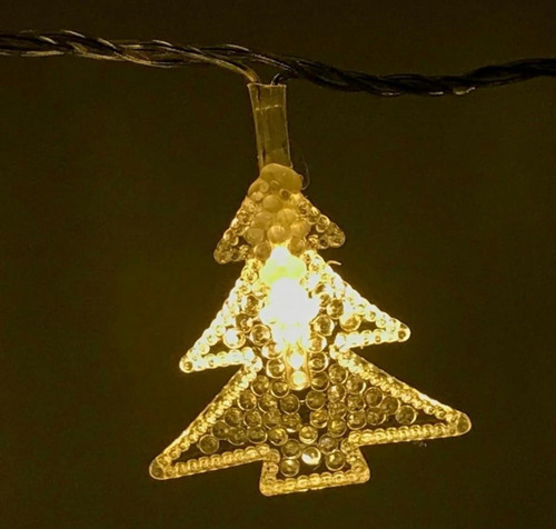Imagen 5 de 5 de Guirnalda Led Navidad 50 Luces Estaca Solar