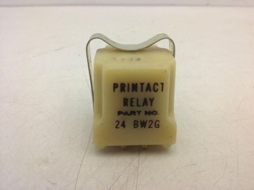 Vintage Printact 24-bw2g Relay 24v Dc 2 Pin Nnb Bbd