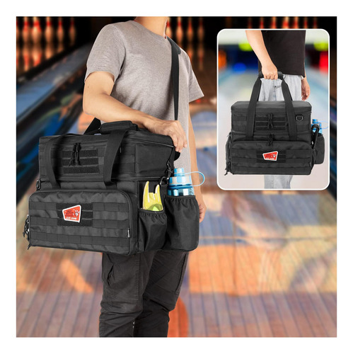Bolsas De Boliche De Dsleaf Para 2 Bolas Con Soporte De Bola