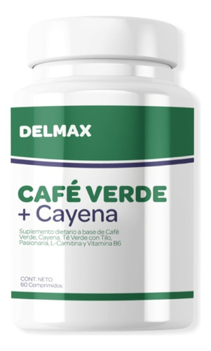 Cafe Verde + Cayena X 60 Comprimidos | Delmax | Goldfish | Sabor Neutro