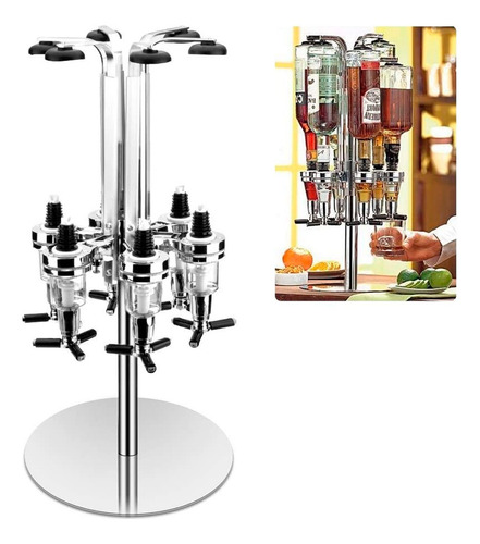 Dispenser De Bebidas 30ml Bar Butler Drink Para 6 Garrafas