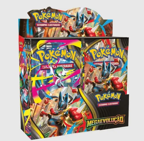 Booster Box Pokémon TCG Megaevolução de 36 Pacotes, Idioma