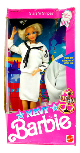 Barbie Stars 'n Stripes Navy Special Edition 1990 Detalle