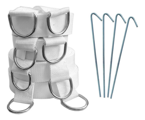 Cintas Blancas P/marcar Cancha Beach Voley 16 X 8 Mts Svg