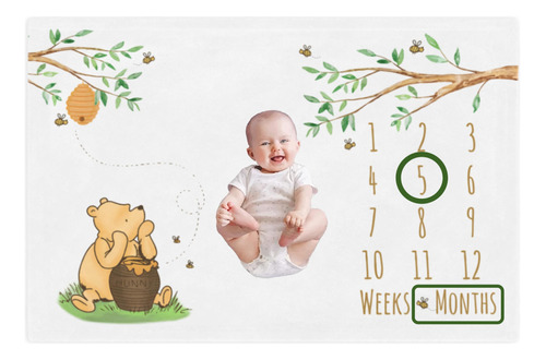 Manta De Hitos De Bebé Crecimiento Mensual Y Calendario An