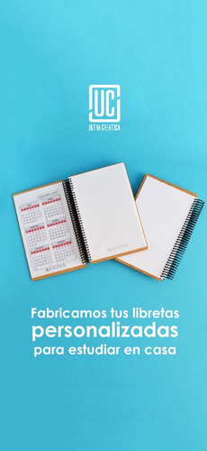 Libreta Personalizada-mdf: Hojas Blancas/rayadas/calendario