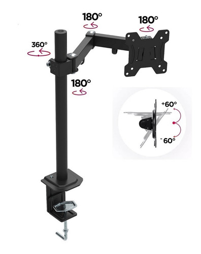 Imagen 4 de 9 de Rack Soporte Escritorio Monitor Móvil Led ¡100 % De Fabrica!