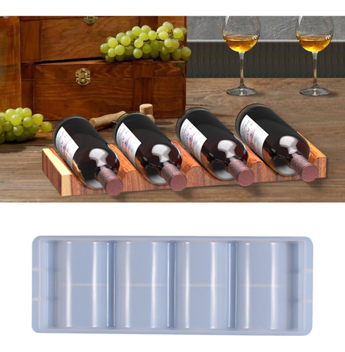 Molde De Silicona Diy Cristal Epoxi Resina Molde Vino