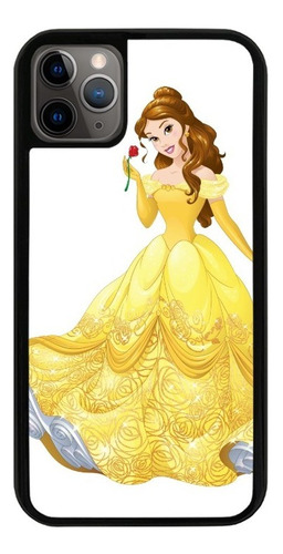 Funda Uso Rudo Tpu Para iPhone Bella Y Bestia Princesa Blanc