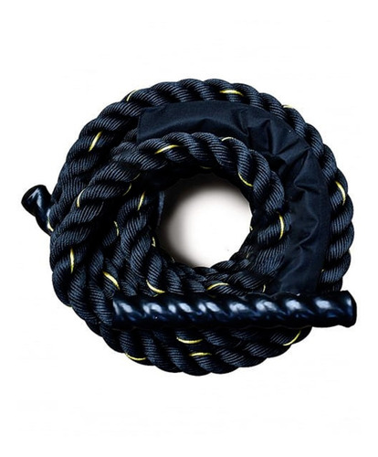 Cuerda Para Crossfit Battle Rope, Azote Color Negra 1.5x9m.