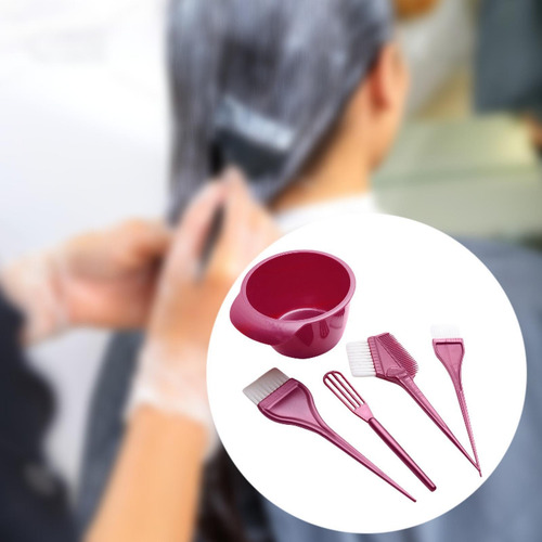 Juego De 5 Pinceles Y Cuencos Para Teñir El Cabello, Kit De