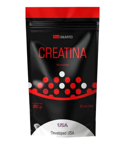 Creatina Red Unlimited 300gr Monohidratada Micronizada