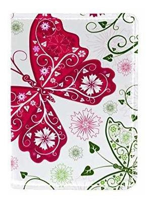 Cubierta Para Pasaporte Mapolo Floral Butterfly Passport H 