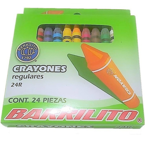 Crayon Regular Con 24 Colores