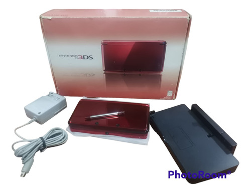 Nintendo 3ds En Caja Consola Flame Red| 3 Ds | Memoria 4gb