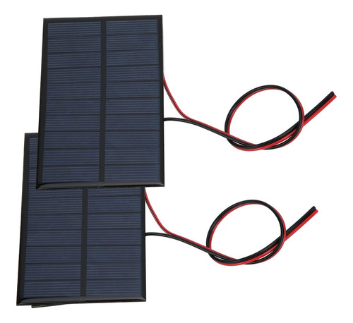 Q 2pcs Mini Módulo De Panel Solar Cargador Systerm Batería