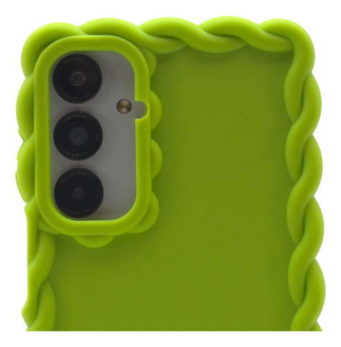 Funda + Mica Para Samsung A16 Case Protector Carcasa Rudo Crochet - Verde Samsung A16