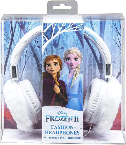 Audifonos Diadema Con Microfono Niña Frozen 2 Premium Color Blanco