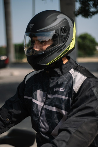 Imagen 5 de 9 de Casco Moto Vertigo V32 Warrior Mate Visor Cristal. Tienda Of