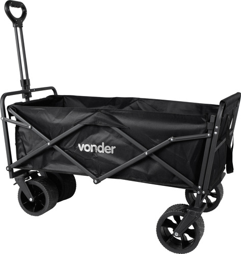 Carrinho Para Carga Ferramentas 75kg Vonder Com Rodas