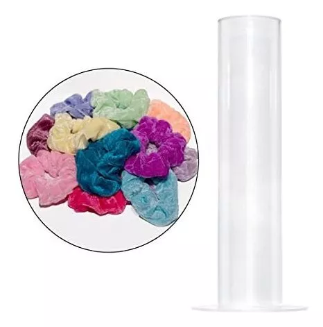 Beenyx Scrunchie Holder Stand Acrylic Scrunchie Holder for a Lot of  Scrunchies Clear Acrylic Hair Ties Organizer Stand 10 Inch