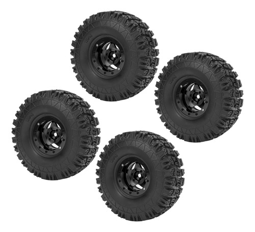 Juego De Ruedas Rc Tires, 4 Unidades, Llantas Crawler, Aleac