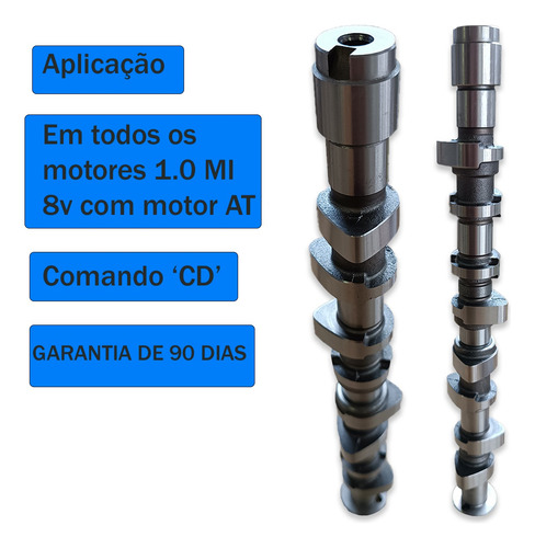 Eixo De Comando Do Gol 1.0 8v At 97/03.