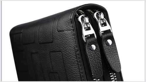 Bolso De Mano De Cuero Multitarjeta For Hombre
