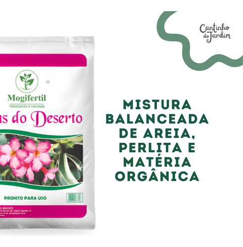 Substrato Para Rosas Do Deserto 5kg - Drenagem E Aeração