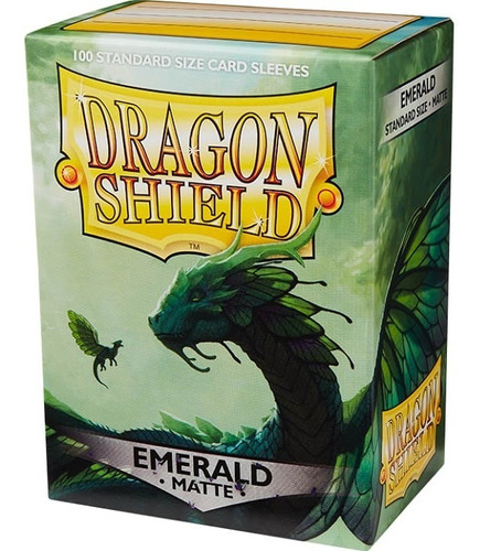 Dragon Shield 100 Fundas Matte Standard Esmeralda Pokemon 