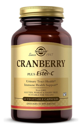 Cranberry Plus Ester-c Solgar 60 Cápsulas Vegetales