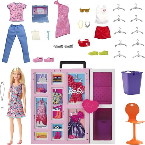 Barbie Closet De Ensueño Con Muñeca (hgx57)