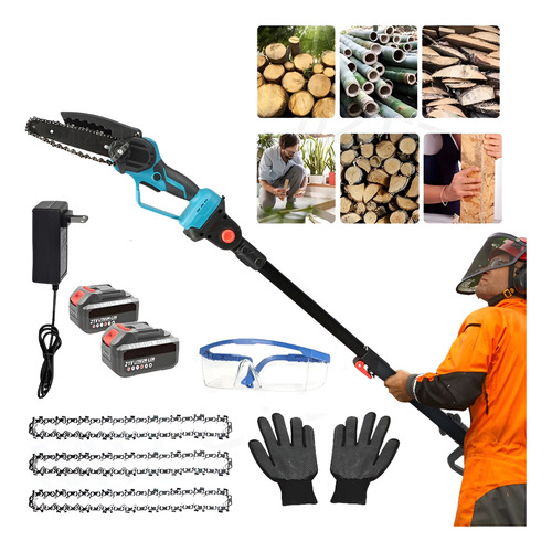 Sierra De Pértiga Mini Ajustable 2 En 1 2m + Batería 2pcs