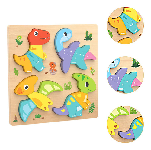Rompecabezas Para Bebés Colors Formas Dinosaurio